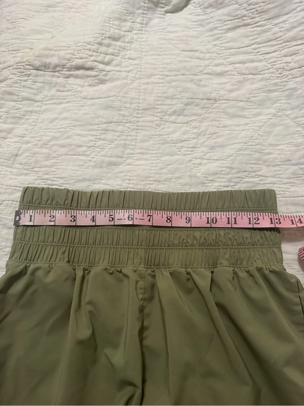 Nike Women's One Dri-Fit Ultra High Waist 3” Olive Green Athletic Shorts